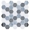 Andova Tiles SAMPLE Channing 2 x 2 Marble Honeycomb Mosaic Floor Use Tile SAM-ANDCHA121 - alternate 7